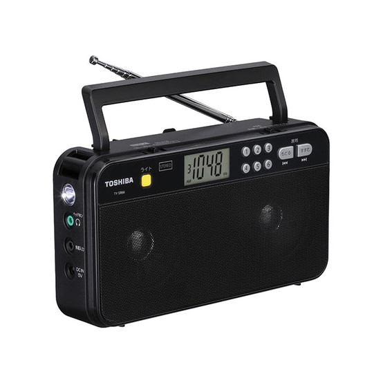 FM/AMステレオホームラジオ (ブラック)