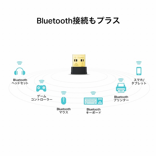 AC600 Bluetooth 4.2対応ナノUSB Wi-Fi子機