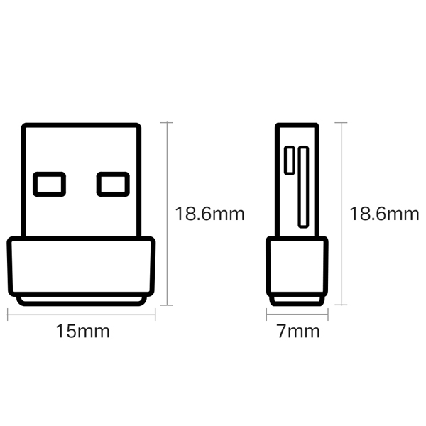 AC600 Nano 無線LAN子機