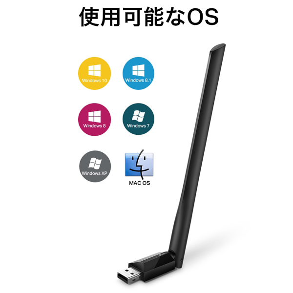 AC600 ハイパワー デュアルバンド 無線LAN子機