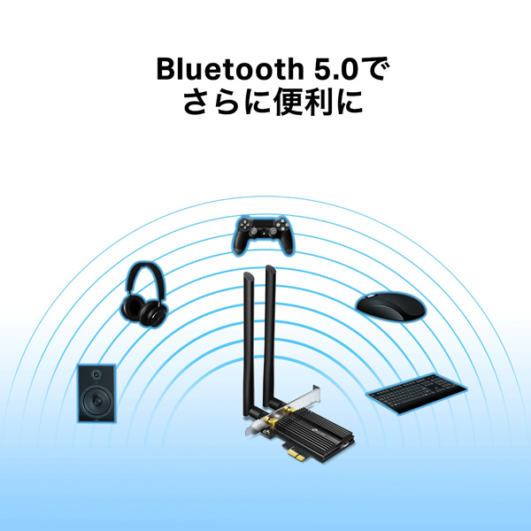 AX3000 Wi-Fi 6 Bluetooth 5.0 PCIe アダプター