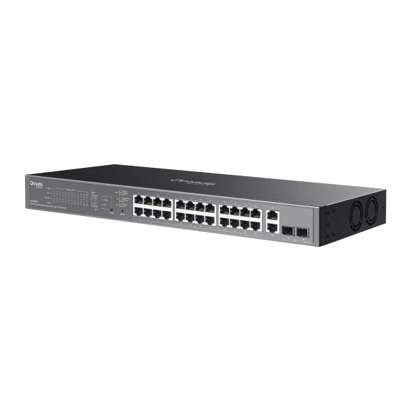Omada ギガビットポート×26＆SFPスロット×2 イージーマネージスイッチ（PoE+ポート×24）
