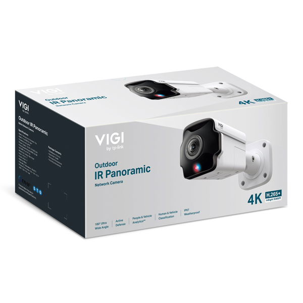 VIGI 8MP 屋外用IR パノラマ バレット型ネットワークカメラ
