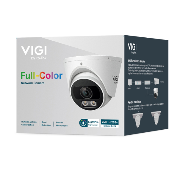 VIGI 2MP フルカラー タレット型ネットワークカメラ