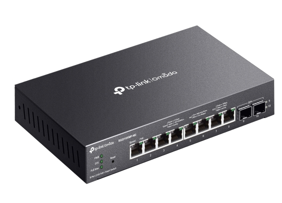 Omada 2.5GBASE-Tポート×8&10GE SFP+ポート×2 スマートスイッチ(PoE+ポート×8搭載)