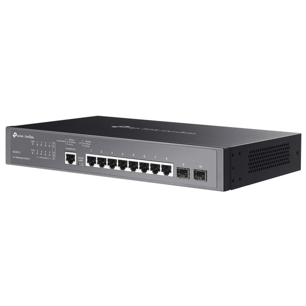 Omada ギガビットPoE+ポート×8/SFPスロット×2 L2+マネージスイッチ