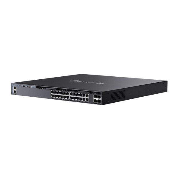 Omada ギガビットPoE+ポート×24 / 10Gスロット×4 スタッカブルL3マネージスイッチ