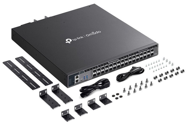 Omada 10Gポート×26 / 25Gスロット×6 スタッカブルL3マネージスイッチ