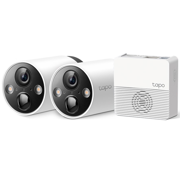 フルワイヤレスセキュリティカメラシステム （カメラ×2 + ハブ×1セット）