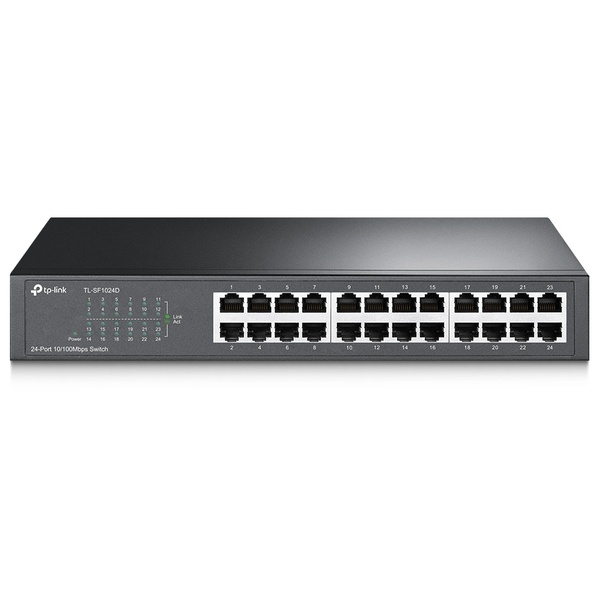 24ポート 10/100Mbps デスクトップ/ラックマウント スイッチ
