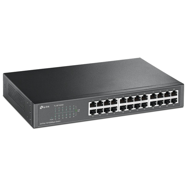 24ポート 10/100Mbps デスクトップ/ラックマウント スイッチ
