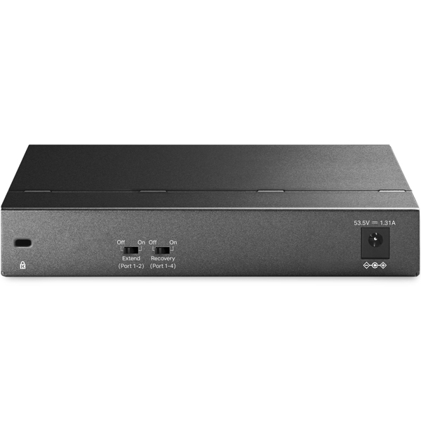 6ポートギガビットデスクトップスイッチ(PoE+3ポート & PoE++1ポート搭載)