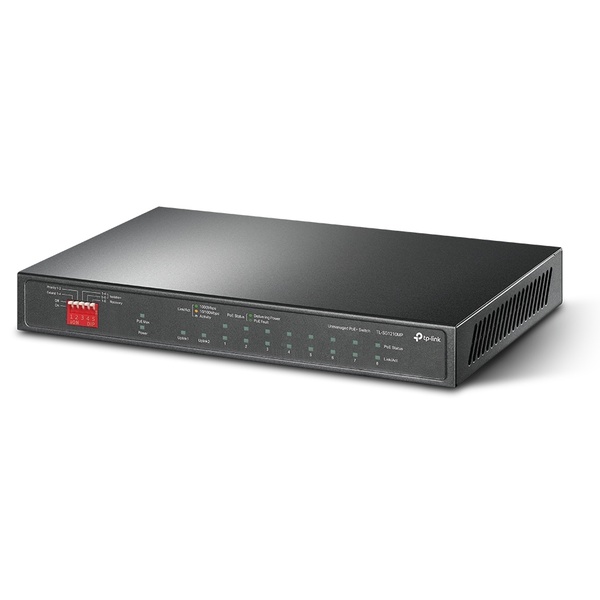 10ポート ギガビットデスクトップスイッチ（PoE+ 8ポート搭載）