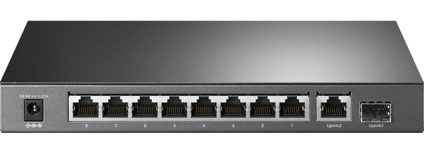 ギガビットポート×10 アンマネージスイッチ（PoE+ポート×8）