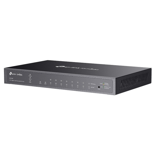 JetStream 8-Port Gigabit Smart PoE Switch with 2 SFP Slots