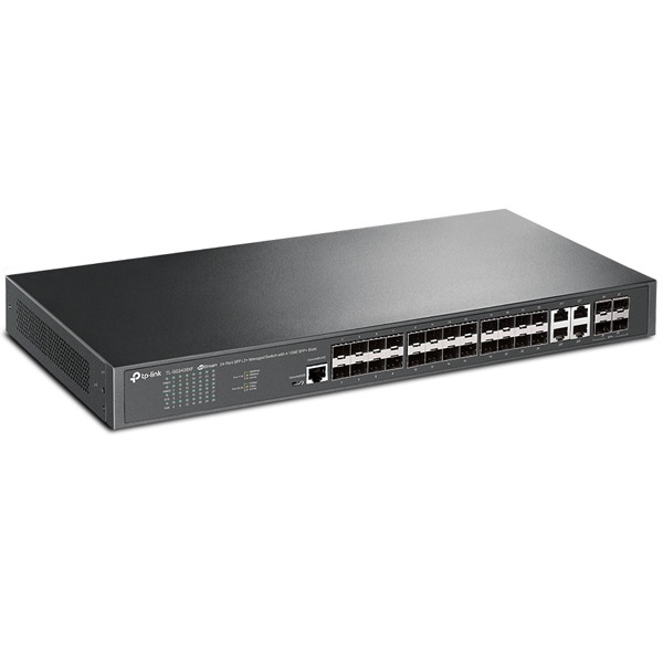 JetStream 24ポート SFP L2+マネージスイッチ（4x 10GE SFP+スロット搭載）