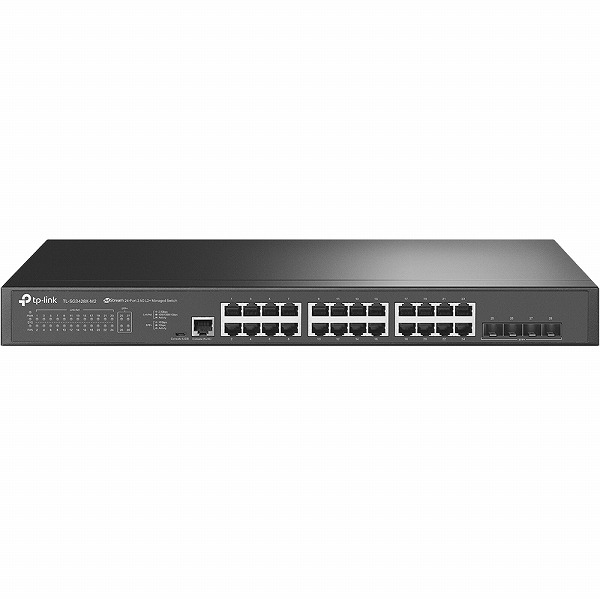 JetStream 24ポート 2.5ギガビット L2+ マネージドスイッチ（10GE SFP+スロット×4搭載）