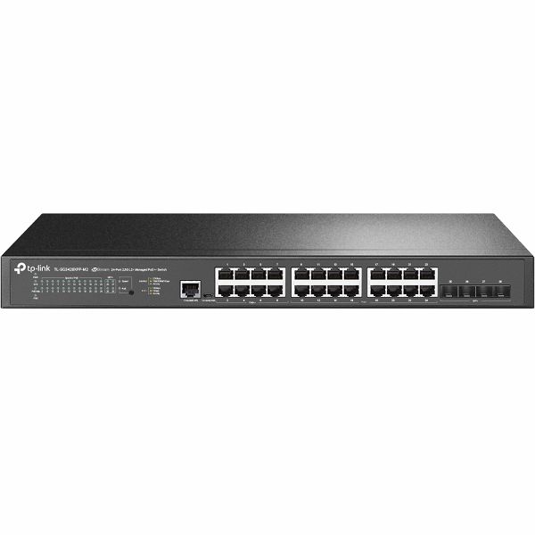 JetStream 24ポート 2.5GBASE-T & 4ポート 10GE SFP+ L2+ マネージドスイッチ（PoE+16ポート & PoE++8ポート搭載）