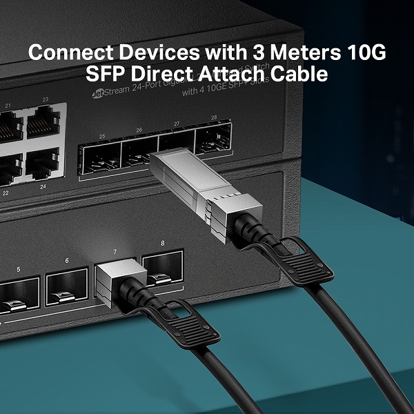 直結型10G SFP+ケーブル（3m）