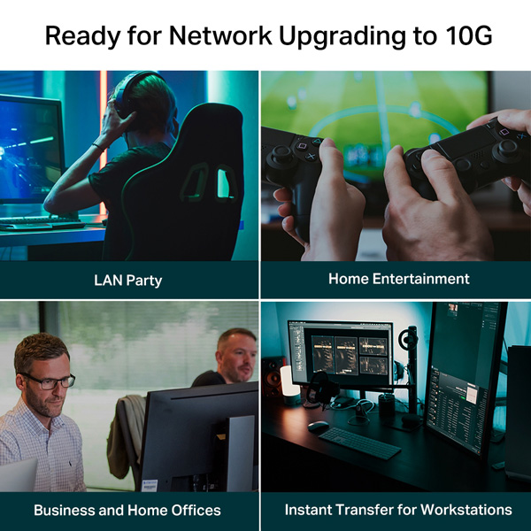 5ポート 10G デスクトップスイッチ