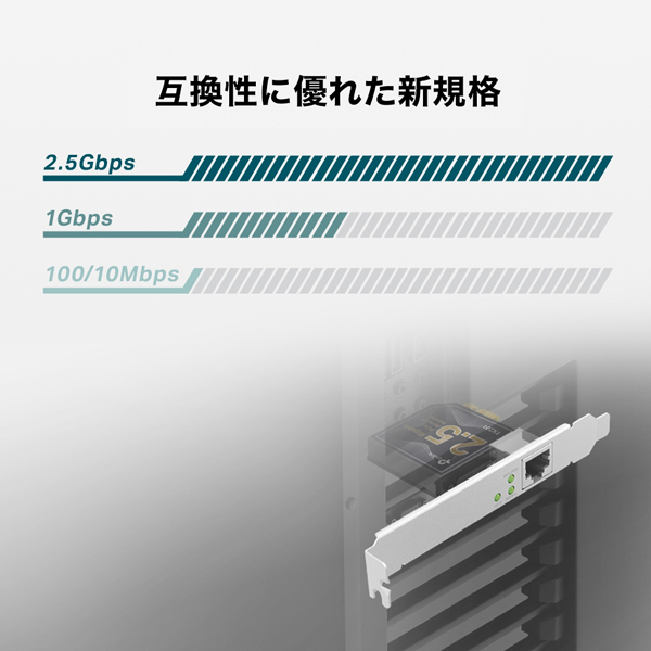 2.5ギガビット PCIe ネットワークアダプター