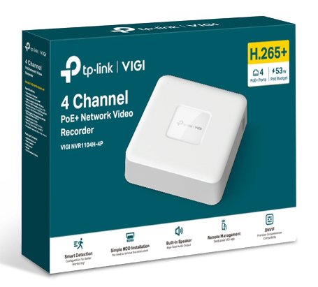 VIGI 4チャンネル PoE+ネットワークビデオレコーダー