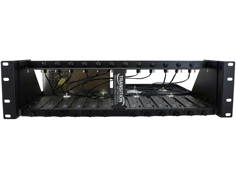 12スロット 単体型メディア・コンバータ ラック