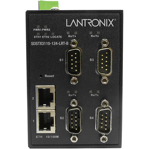 (4) RS232/422/485 DB9 ports + (2) 10/100Base-TX RJ-45 ports