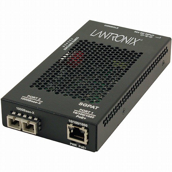 10/100/1000Base-T PoE+ (RJ-45) [100m] to 1000Base-SX 850nm multimode (SC) [62.5μm: 220m] [50μm:550m]