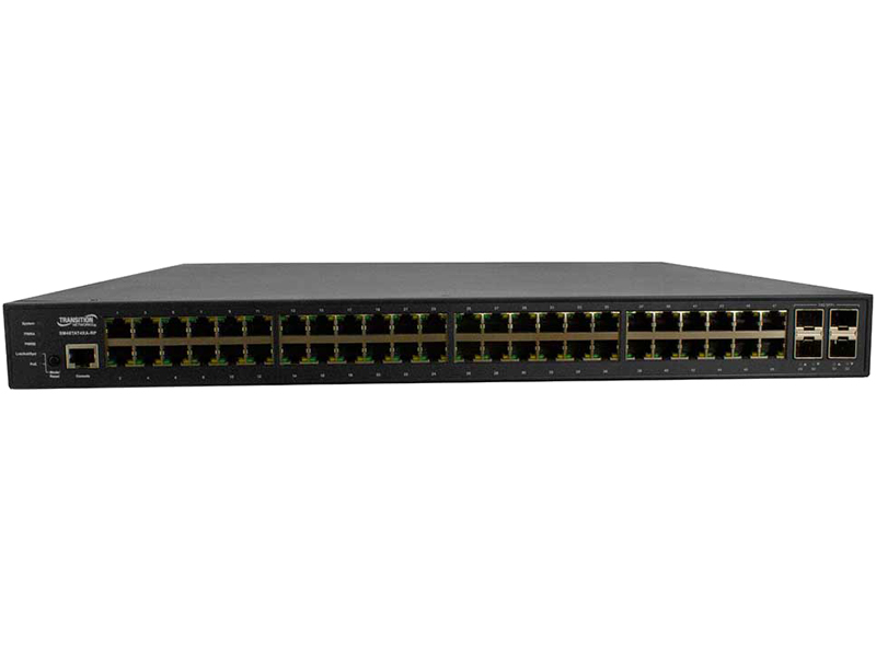 (48) 10/100/1000Base-T Ports + (4) 1G/10GBase-X SFP+ Ports