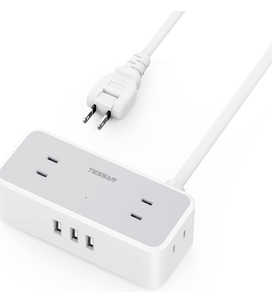 USB付4口ACマルチ電源タップ(2m)