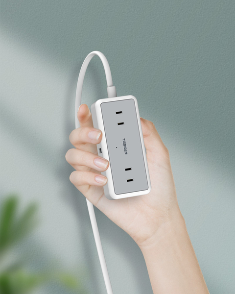 USB付4口ACマルチ電源タップ(2m)