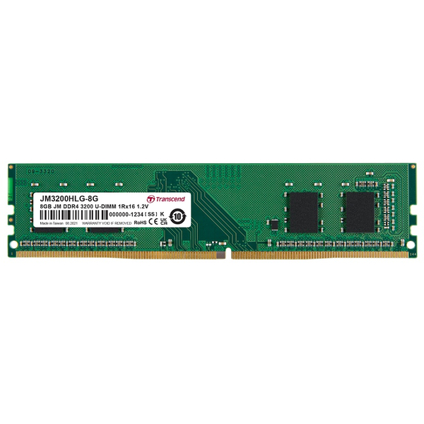 PC4-25600 (DDR4-3200) 対応 288ピン CL22 1.2V DDR4 U-DIMM 8GB