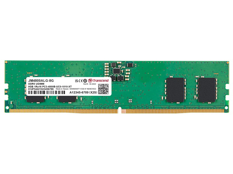 8GB JM DDR5 4800 U-DIMM 1Rx16 1Gx16 CL40 1.1V