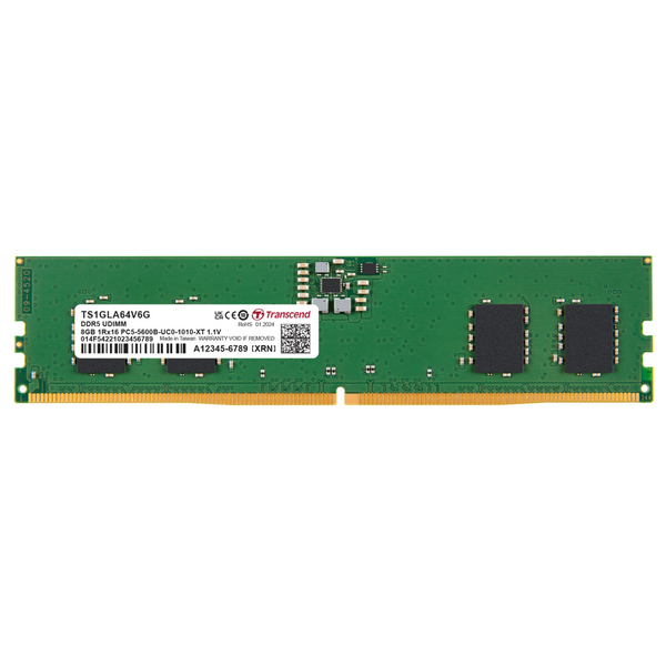 PC5-44800 (DDR5-5600) 対応 288ピン CL46 1.1V DDR5 U-DIMM 8GB