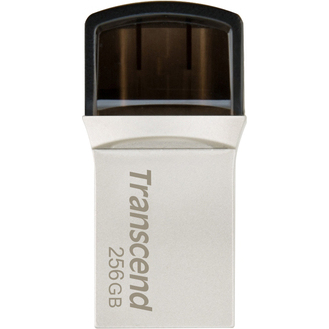 Android機器向けUSBメモリ USB Type-A/Type-Cのデュアルコネクタ USB5Gbps 256GB シルバー