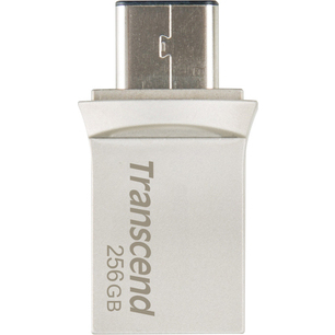 Android機器向けUSBメモリ USB Type-A/Type-Cのデュアルコネクタ USB5Gbps 256GB シルバー