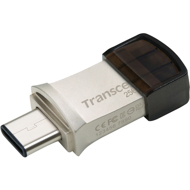 Android機器向けUSBメモリ USB Type-A/Type-Cのデュアルコネクタ USB5Gbps 256GB シルバー