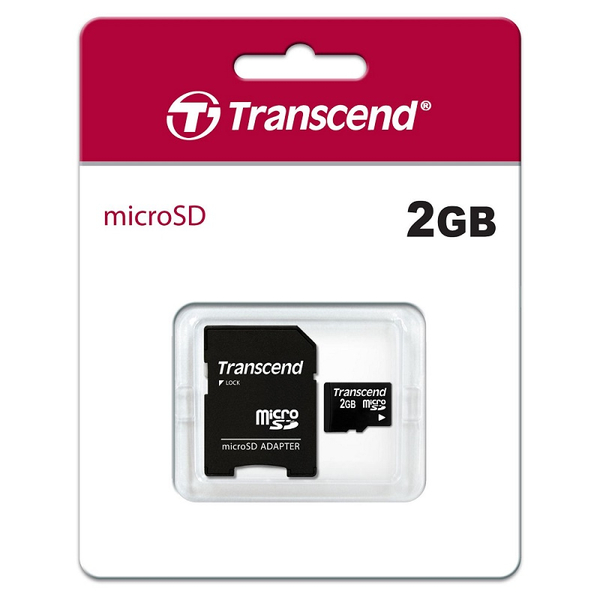 microSDカード 2GB (SDカード変換アダプタ付き)