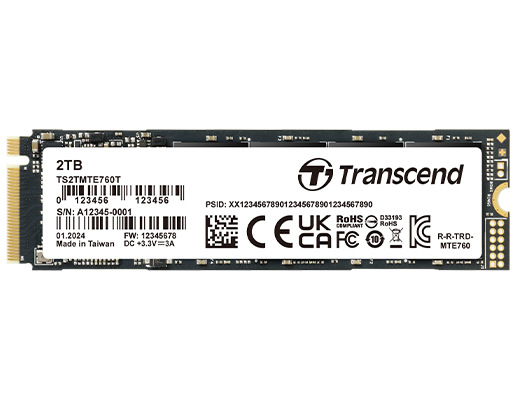 法人向け産業用製品 2TB M.2 2280 SSD PCIe Gen4x4 NVMe 3D TLC BiCS5 DRAM-less TCG OPAL