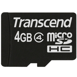microSDHCカード Class4 4GB