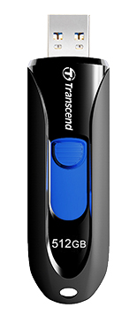 USBメモリー USB3.1(Gen1)/USB3.0対応 スライド式 512GB ブラック