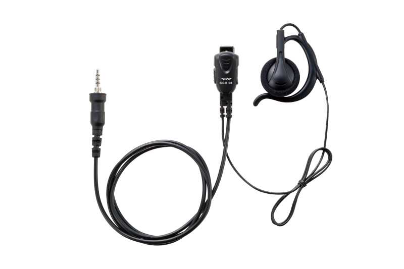 小型タイピンマイク＆イヤホン（耳掛け式大型オープンエアー型イヤホン）