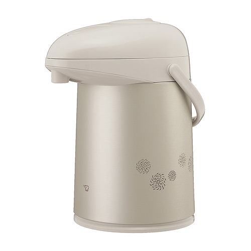 押すだけガラスポット 2.2L マットベージュ