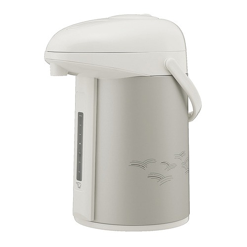 押すだけガラスポット 2.2L マットシルバー