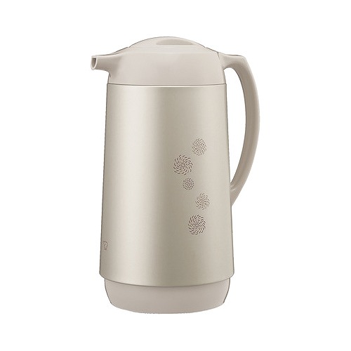 ガラスポット 1.0L スクリューせん マットベージュ