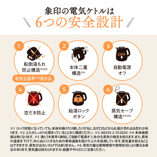 電気ケトル 0.8L ホワイト