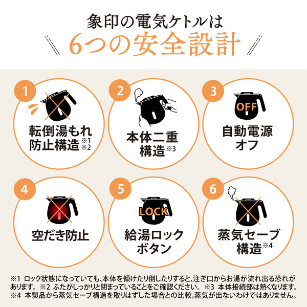 電気ケトル 0.8L チェスナットブラウン