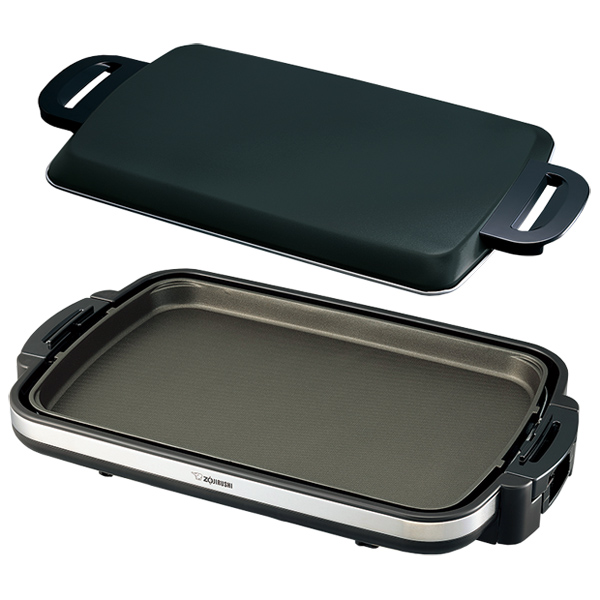 ホットプレート やきやき ブラック 「ワイド48cm。遠赤トリプルチタンセラミックコートの平面プレート」