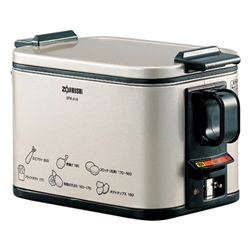 電気フライヤー 油温調節機能付き 1000W メタリックカカオ